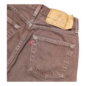 VTG 1997 Levi's 501 Women's 26x32 Brown Made in USA Button Fly Jeans 90s